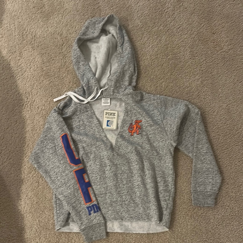 PINK Victoria's Secret Gray Hoodie Sweatshirt